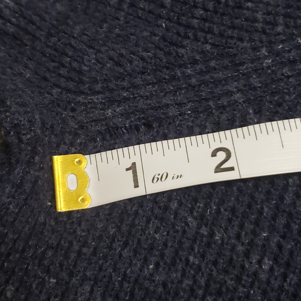 Michael Kors Mens Full Zip Wool Blend Sweater Blue Sz Large - Picture 14 of 14